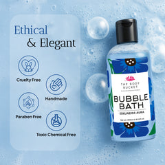 Bubble Bath Edelweiss Aura – 300ml | Calming Floral Foaming Bath Soak with Edelweiss Extract, Aloe Vera & Vitamin E | Nourishing & Relaxing Formula | Paraben-free, Cruelty-free | Suitable for All Ages and Sensitive Skin