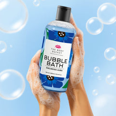 Bubble Bath Edelweiss Aura – 300ml | Calming Floral Foaming Bath Soak with Edelweiss Extract, Aloe Vera & Vitamin E | Nourishing & Relaxing Formula | Paraben-free, Cruelty-free | Suitable for All Ages and Sensitive Skin