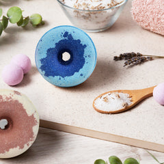 Donuts bath bombs with aqua, rose, lavender and vanilla fregrances(65 gram each)