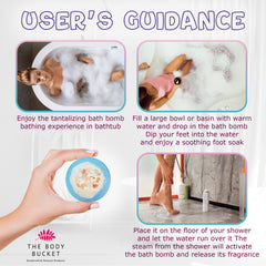 Round blue ocean, Rose, Lavender and citronella bath bombs with pink salt(65 gm)