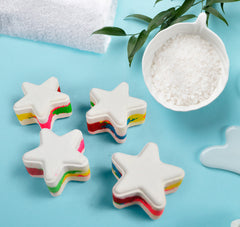 Rainbow Star shape Bath Bomb - (50 Grams Each)