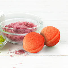 Pastel orange mini bath bombs pack of 15 (10grams each)