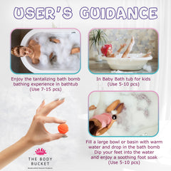Pastel orange mini bath bombs pack of 15 (10grams each)