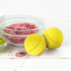 Fluorescent lemon yellow mini bath bombs pack of 15 (10gram each)