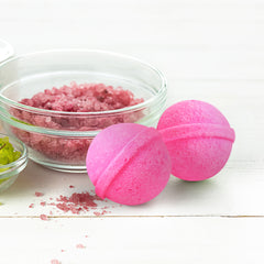 Pastel pink rose mini bath bombs pack of 15 (10 grams each)