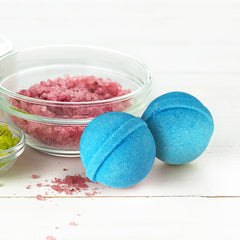 Pastel blue aqua mini bath bombs pack of 15 (10grams each)