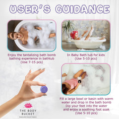 Lavender mini bath bombs pack of 15 (10grams each)
