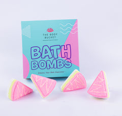 Cake Bath Bomb with Bubble Frosting - 70g Each | Strawberry & Aqua Fragrance | Natural Handcrafted Fizzy Bath Bomb | Perfect for Relaxing Bath & Skin Nourishment