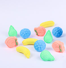 Mini Fruit Basket Bath Bombs - Pack of 12 (15g Each) | Fun Fruit Shapes | Mix Fruit Fragrance | Perfect Bath Gift for Kids, Men & Women | Relaxing Bubble Bath Experience
