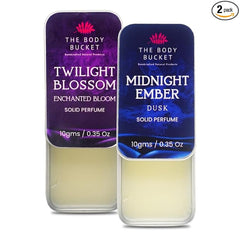 Combo of Midnight Ember and Twilight Blossom Solid Perfume- 10 Gms each