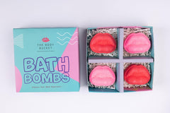 Kiss Fizz Bath Bomb - Juicy Strawberry Fragrance (70gm Each) | Natural Handcrafted Fizzy Bath Bomb | Relaxing & Refreshing Bath Experience | Perfect Gift for Kids, Men & Women