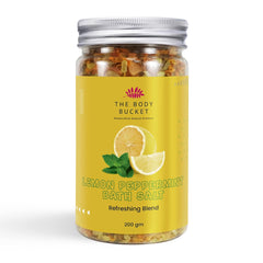 Refreshing Lemon Bath Salt- Pack of 2 - 200gms each | For a Soothing & Relaxation Bath, Foot Spa