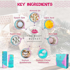 Christmas Aqua Fragrance Bath Bomb Set -65g Each (Pack of 4)
