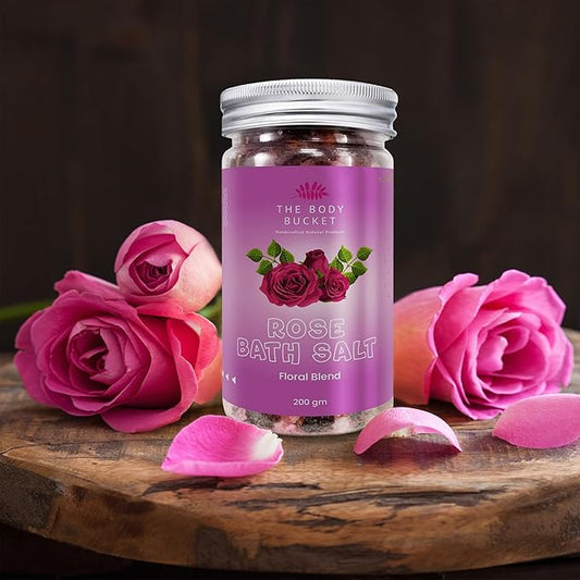 Rose Bath Salt -200gms | For a Soothing & Relaxation Bath, Foot Spa