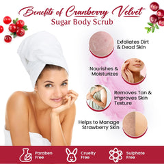 Cranberry Velvet Sugar Body Scrub