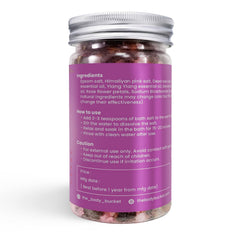 Rose Bath Salt |Floral blend of Rose, Geranium, and Ylang-Ylang Essential Oil|Pure & Natural |For a Soothing & Relaxation Bath, Foot Spa -200gms