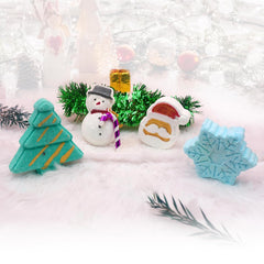 Christmas Aqua Fragrance Bath Bomb Set -65g Each (Pack of 4)