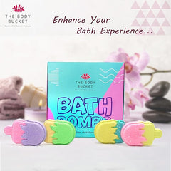 Vanilla Melted Candy Bath Bombs 80 gm each (Pack of 4)