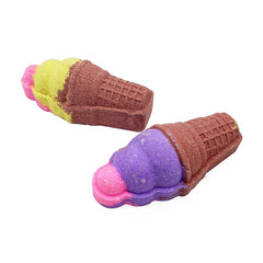 Vanilla Ice Cream Cone Bath Bombs- 80 gm each (Pack of 4)