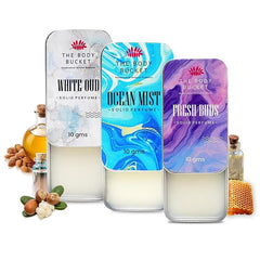 Combo of Ocean Mist, White Oud & Fresh Bud Solid Perfume- 10 Gms each