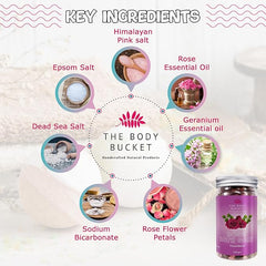 Rose Bath Salt -200gms | For a Soothing & Relaxation Bath, Foot Spa