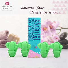 Lemongrass Cactus Bath Bomb 40 gm each - Pack of 4
