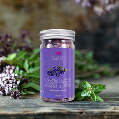 Lavender Bath Salt- Pack of 2 |Blend of Lavender, Chamomile & Bergamot Essential Oil |Pure & Naturals | For a Soothing & Relaxation Bath, Foot Spa -200gms each