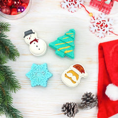 Christmas Aqua Fragrance Bath Bomb Set -65g Each (Pack of 4)