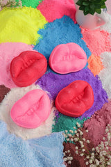 Kiss Fizz Bath Bomb - Juicy Strawberry Fragrance (70gm Each) | Natural Handcrafted Fizzy Bath Bomb | Relaxing & Refreshing Bath Experience | Perfect Gift for Kids, Men & Women