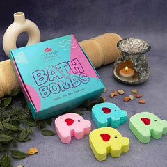 Peachy Blush Baby Elephant Bath Bombs 70 gm each (Pack of 4)