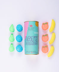 Mini Fruit Basket Bath Bombs - Pack of 12 (15g Each) | Fun Fruit Shapes | Mix Fruit Fragrance | Perfect Bath Gift for Kids, Men & Women | Relaxing Bubble Bath Experience