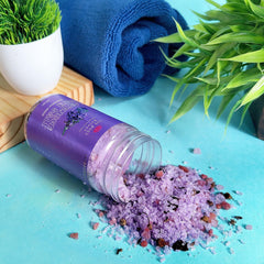 Lavender Bath Salt |Blend of Lavender, Chamomile & Bergamot Essential Oil |Pure & Naturals | For a Soothing & Relaxation Bath, Foot spa -200gms