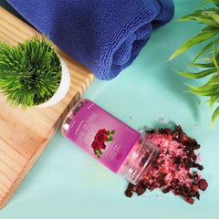 Bath Salts-Pack of 3 | Combo of Lavender, Rose and Lemon Peppermint | Made with Pure and Natural Ingredients | For Soothing and Relaxion Bath, Foot Spa | 200gms each