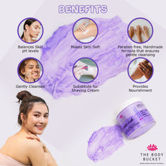 Lavender Lush Whipped Cream Soap – 100 gm, Pack of 2