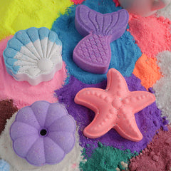Beach Theme Bath Bombs - 65g Each | Ocean Breeze Fragrance | Natural Handcrafted Fizzy Bath Bomb | Perfect for Relaxing Bath & Skin Nourishment | Ideal Gift for Kids, Men & Women