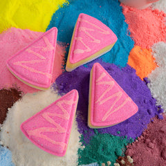 Cake Bath Bomb with Bubble Frosting - 70g Each | Strawberry & Aqua Fragrance | Natural Handcrafted Fizzy Bath Bomb | Perfect for Relaxing Bath & Skin Nourishment