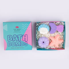 Beach Theme Bath Bombs - 65g Each | Ocean Breeze Fragrance | Natural Handcrafted Fizzy Bath Bomb | Perfect for Relaxing Bath & Skin Nourishment | Ideal Gift for Kids, Men & Women
