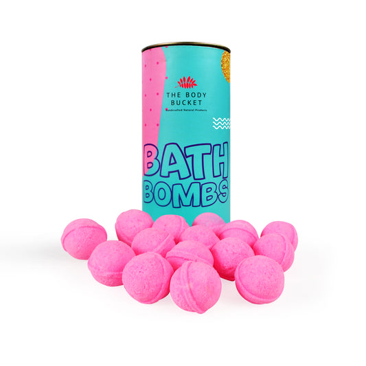 Pastel pink rose mini bath bombs pack of 15 (10 grams each)