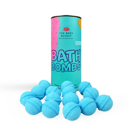 Pastel blue aqua mini bath bombs pack of 15 (10grams each)