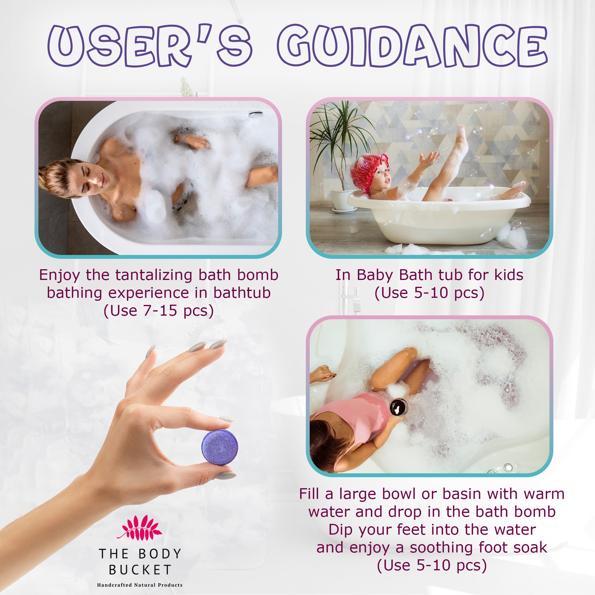 Lavender mini bath bombs pack of 15 (10grams each)