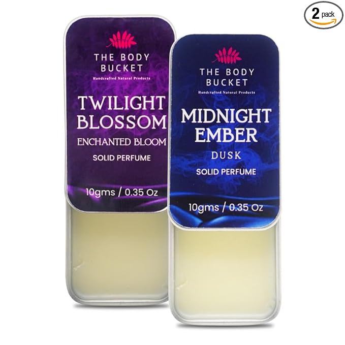 Combo of Midnight Ember and Twilight Blossom Solid Perfume- 10 Gms each