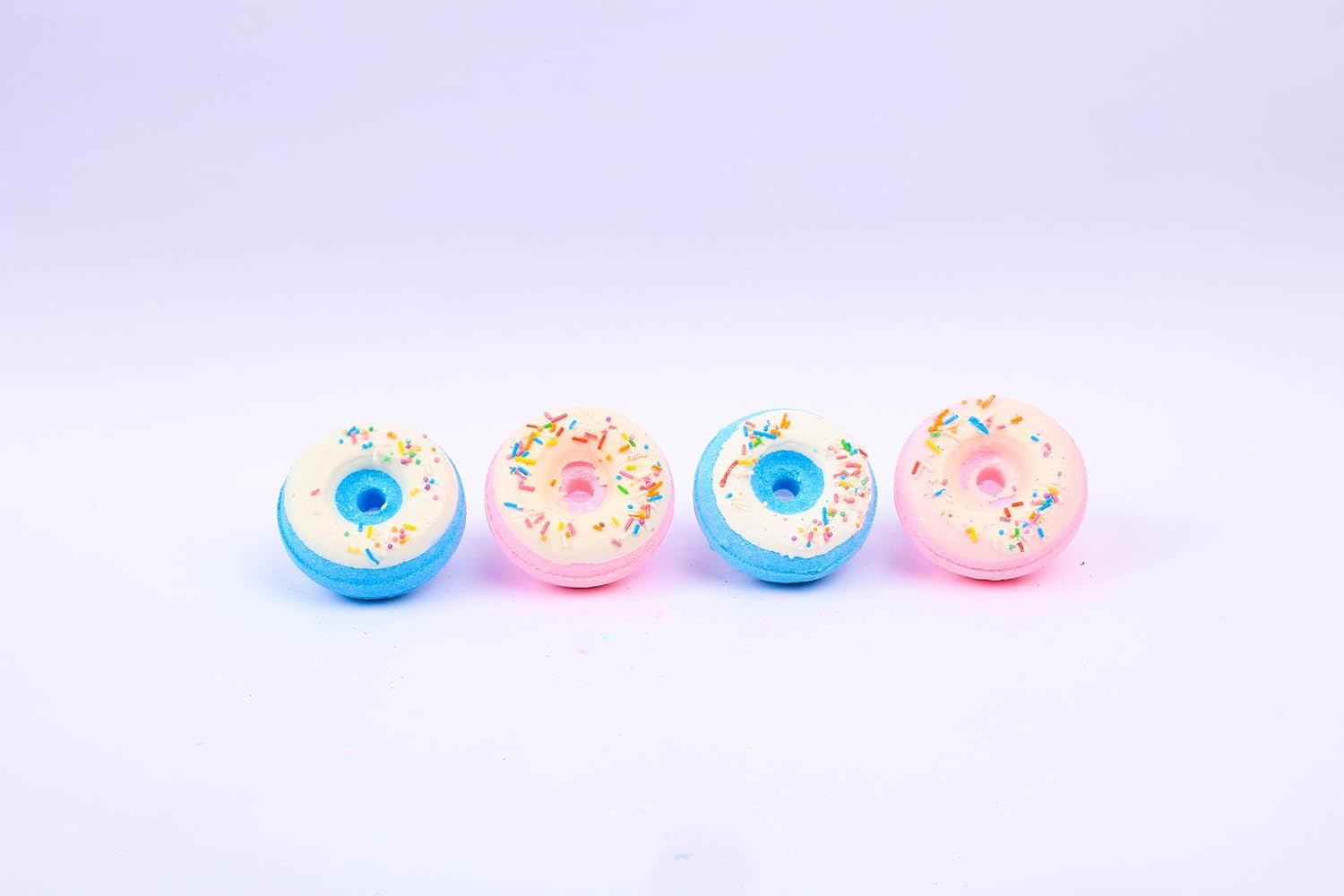 Blueberry & Cranberry Donut Bath Bombs - 65g Each (Pack of 4)