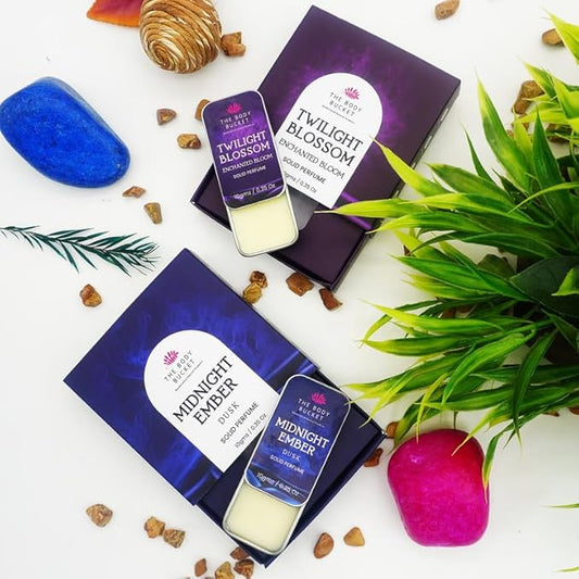 Combo of Midnight Ember and Twilight Blossom Solid Perfume- 10 Gms each