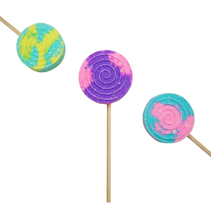 Peachy Blush Lollipop Bath Bombs 75 gms Each (Pack of 4)