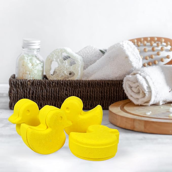 Yellow Duck Bath Bomb - 65 Grams Each (Pack of 4)