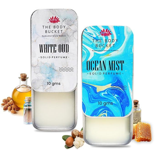 Combo of Ocean Mist & White Oud Solid Perfume- 10 Gms each
