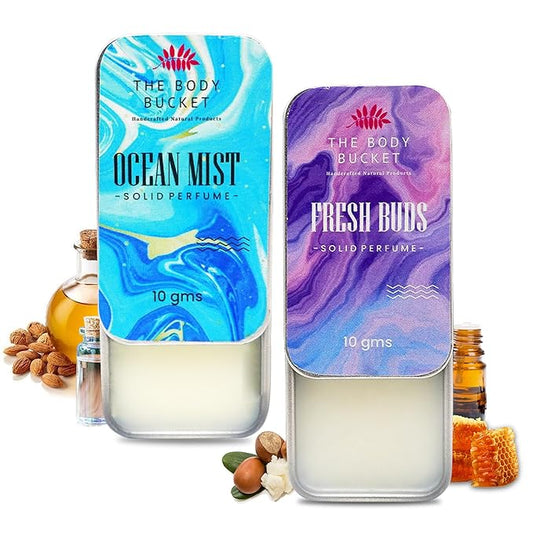 Combo of Fresh Buds & Ocean Mist Solid Perfume- 10 Gms each