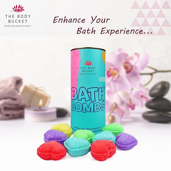 Mini Rose Heart Bath Bomb - 20 Grams Each (Pack of 10)