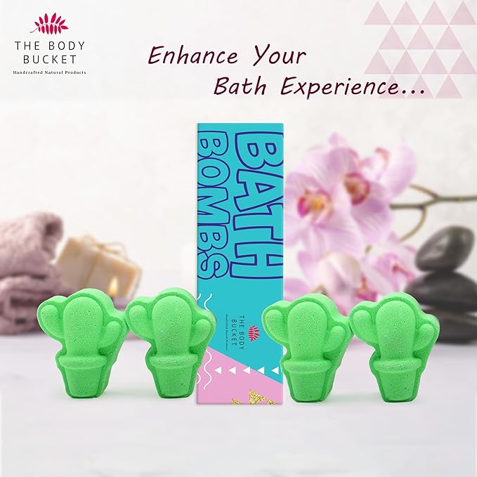 Lemongrass Cactus Bath Bomb 40 gm each - Pack of 4