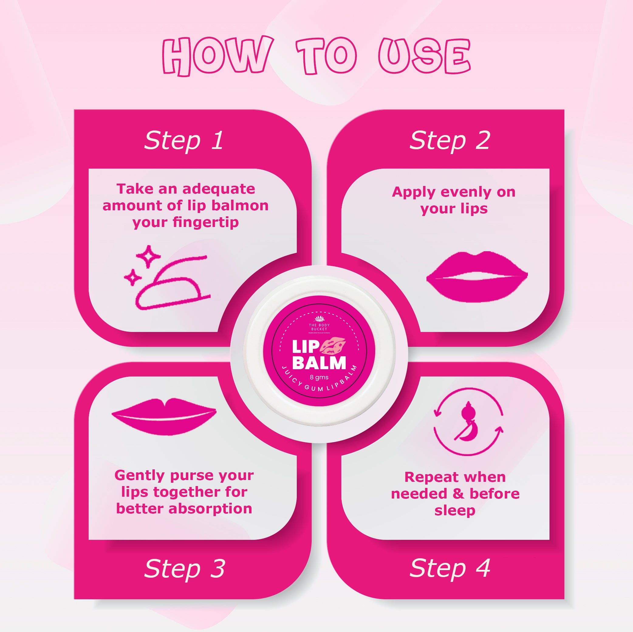 Juicy Gum Lip Balm-8 gms